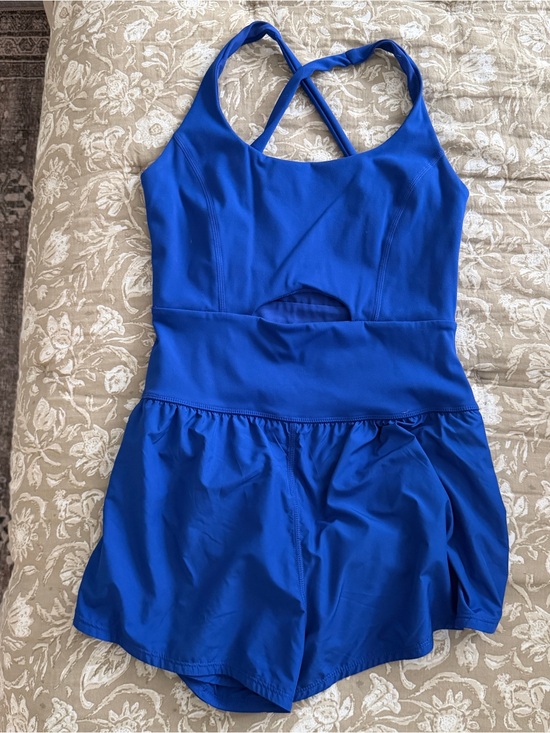 FP Movement by Free People Pants - FP Movement Righteous Runsiw Royal Blue Crossback Skort One-Piece
